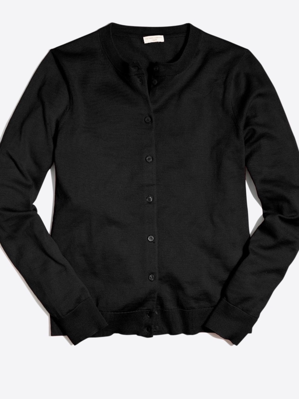 J.Crew Factory Classic Cotton Cardigan Black XS NWT